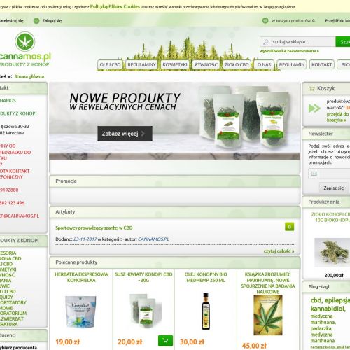 Konopie indyjskie sklep