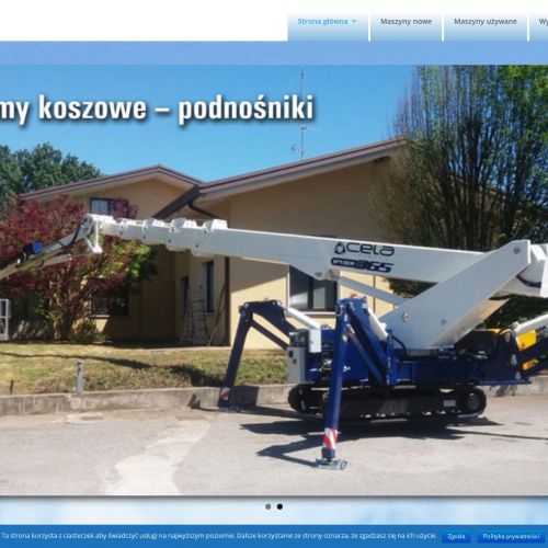 Podnośnik koszowy na gąsienicach nowy w Warszawie