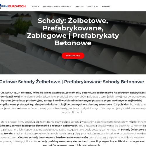Bydgoszcz - schody zabiegowe żelbetowe