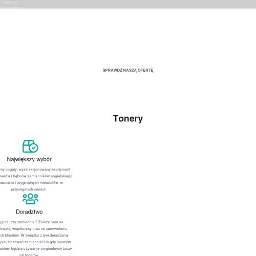 Tonery do drukarek cena - Pszczyna