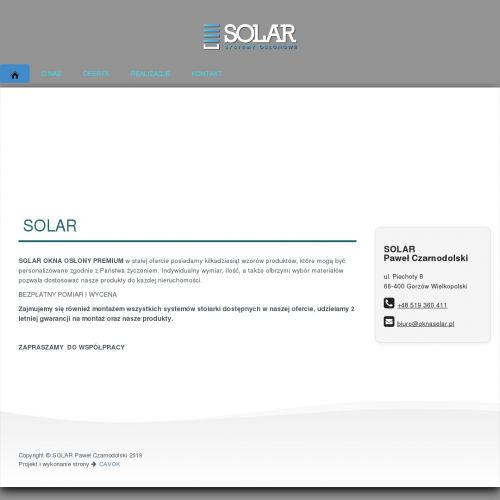 Świebodzin - żaluzje fasadowe wewnętrzne