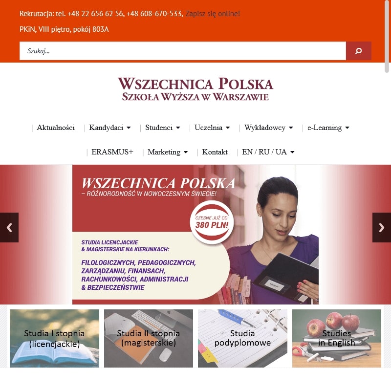 Warszawa - studia licencjackie zaoczne