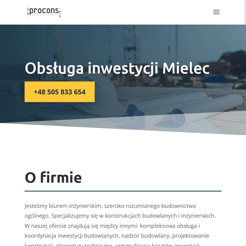 Projekt zbrojenia płyty fundamentowej - Mielec