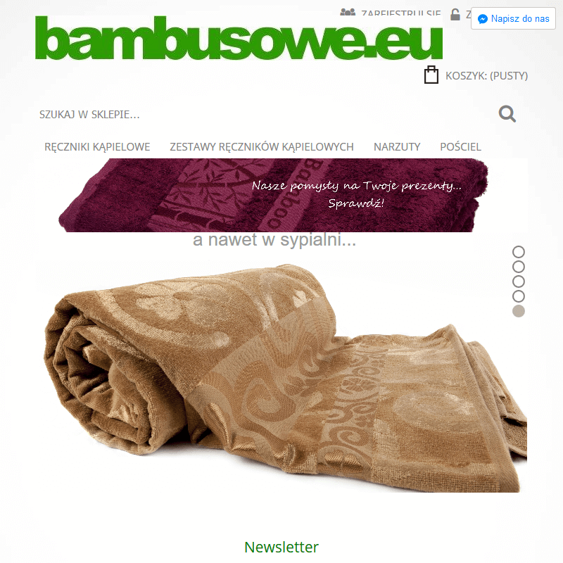 Ręczniki bambusowe z haftem