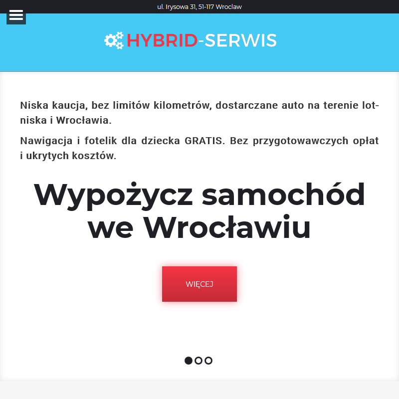 Wrocław - hybrydowe samochody wynajem