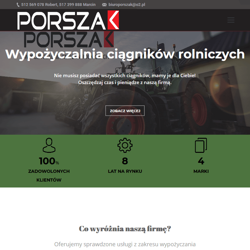 Wypożyczalnia ciągników rolniczych